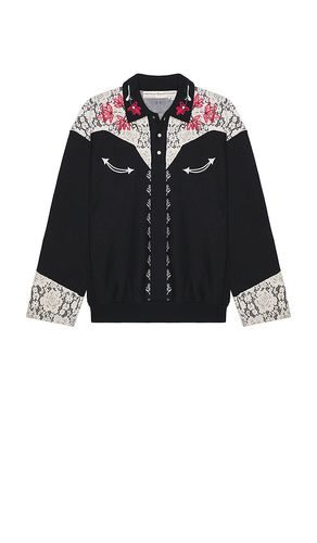 Western Shirt Style Collared Crew in . Taglia M, S, XL/1X - Advisory Board Crystals - Modalova