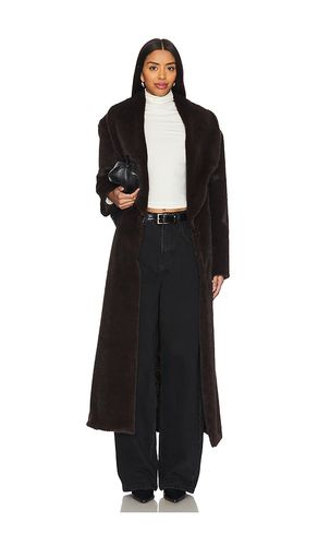 Faux Fur Long Line Belted Coat in . Size M - AEXAE - Modalova