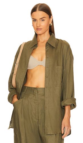 Camisa tejida de lino en color militar talla L en - Army. Talla L (también en M, S, XL, XS) - AEXAE - Modalova
