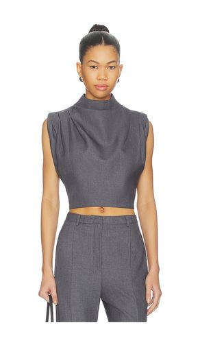Twill Clouched Crop Top in . Size L. Also in M, S - AEXAE - Modalova