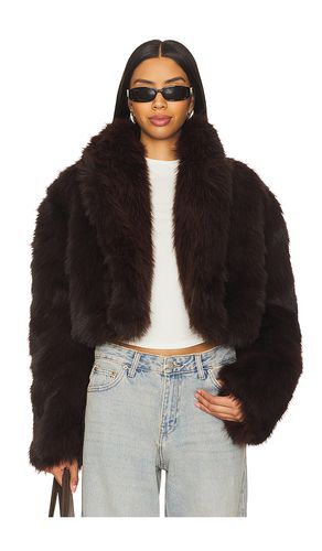 Stephanie Barrel Crop Faux Fur Jacket in . Size M, S, XL, XS, XXL, XXS - AFRM - Modalova