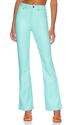 Pantalones de cuero vegano huxley en color azul cerceta talla 27 en - Teal. Talla 27 (también en 29) - AFRM - Modalova