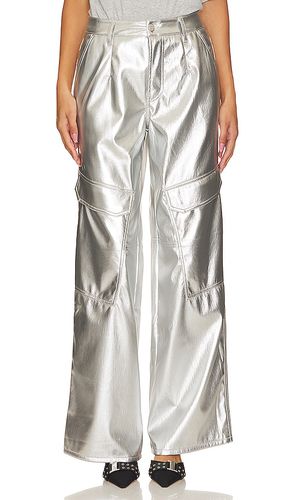 Pantalón cargo wynn en color plateado metálico talla 24 en - Metallic Silver. Talla 24 (también en 25, 26, 27) - AFRM - Modalova