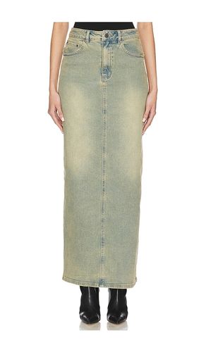 Falda maxi amiri en color denim claro talla 24 en - Denim-Light. Talla 24 (también en 25, 26, 27, 28) - AFRM - Modalova