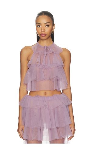 Bodil Tulle Ruffle Top in . Taglia M. Also in XS - AKNVAS - Modalova