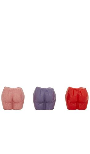 Set de vasijas rock bottom trio en color rojo talla all en & - Red. Talla all - Anissa Kermiche - Modalova