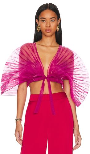 Top corto hibi en color fucsia talla M en - Fuchsia. Talla M (también en S, XS) - Andrea Iyamah - Modalova