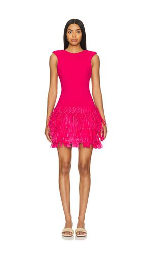 Minivestido rushed fringe knit en color fucsia talla S en - Fuchsia. Talla S (también en XS) - Aje - Modalova