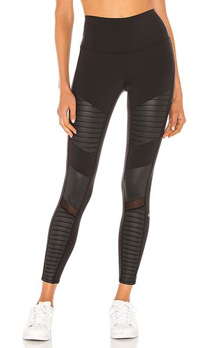 High waist moto legging en color talla S en - Black. Talla S (también en XS) - alo - Modalova