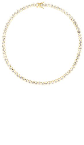 Crystal bezel necklace in color metallic size all in - Metallic . Size all - Alexa Leigh - Modalova