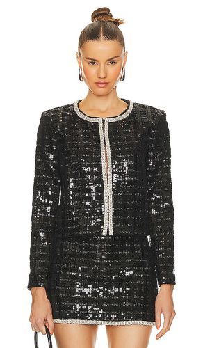 Chaqueta de tweed con lentejuelas kidman en color talla L en - Black. Talla L (también en M, S) - Alice + Olivia - Modalova