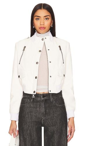 Ria Shrunken Faux Leather Moto Jacket in . Taglia XS - Alice + Olivia - Modalova