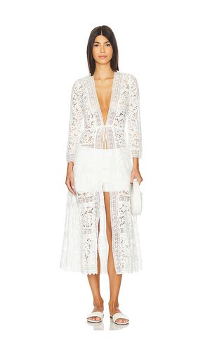 Talia drawstring robe en color blanco talla 10 en - White. Talla 10 (también en 12, 4, 6, 8) - Alice + Olivia - Modalova