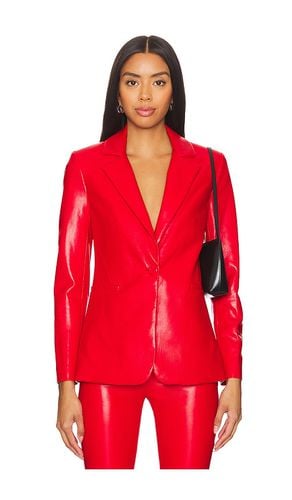 Macey leather blazer en color rojo talla 0 en - Red. Talla 0 (también en 4) - Alice + Olivia - Modalova