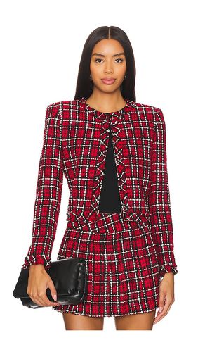 Chaqueta tweed kidman en color burgundy talla 0 en - Burgundy. Talla 0 (también en 10, 2, 4 - Alice + Olivia - Modalova