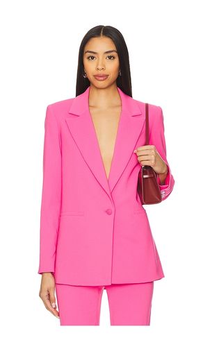 Denny notch collar boyfriend blazer en color rosado talla 0 en - Pink. Talla 0 (también en 10, 2, 6, 8) - Alice + Olivia - Modalova