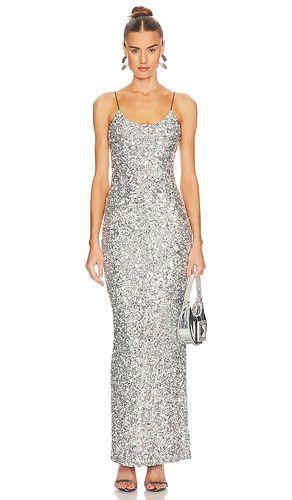 Vestido midi nelle embellished fitted en color plateado metálico talla 2 en - Metallic Silver. Talla 2 (t - Alice + Olivia - Modalova