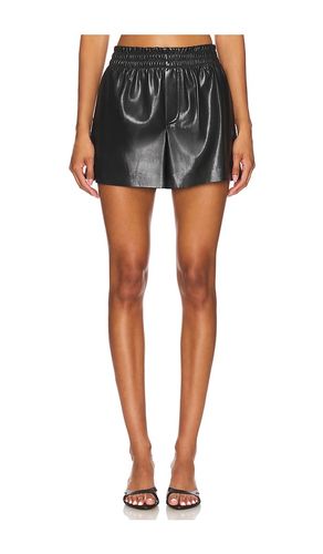 Short boxer richie vegan leather en color talla L en - Black. Talla L (también en M) - Alice + Olivia - Modalova