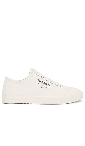 Underground canvas low top en color blanco talla 10 en - White. Talla 10 (también en 11, 12, 13, 8, 9) - ALLSAINTS - Modalova