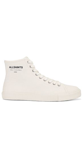 Underground canvas high top en color blanco talla 10 en - White. Talla 10 (también en 11, 12, 9) - ALLSAINTS - Modalova