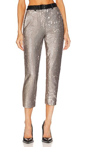 Pantalón con trabillas leigh sequin en color metálico talla 0 en - Metallic Silver. Talla 0 (también en 10, 4) - ALLSAINTS - Modalova