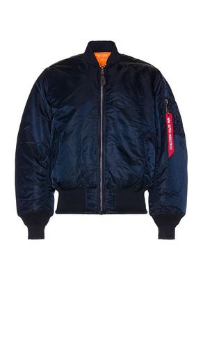 Ma-1 bomber jacket in color blue size L in - Blue. Size L (also in M, S, XL/1X, XS) - ALPHA INDUSTRIES - Modalova