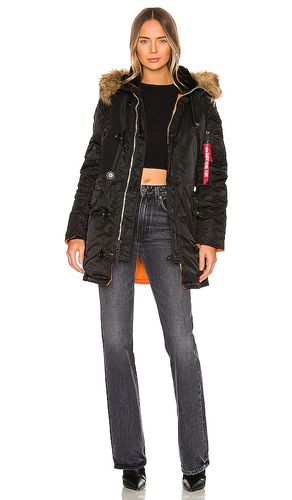 N-3b parka w en color talla XS en - Black. Talla XS (también en L) - ALPHA INDUSTRIES - Modalova