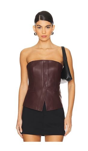 Renee leather top en color marrón talla 0 en - Brown. Talla 0 (también en 4, 6, 8) - A.L.C. - Modalova