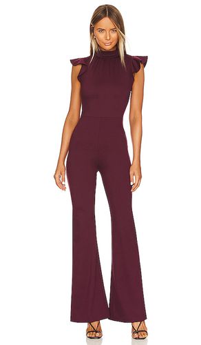 X revolve davina jumpsuit en color burgundy talla S en - Burgundy. Talla S (también en M, XL, XS) - Amanda Uprichard - Modalova