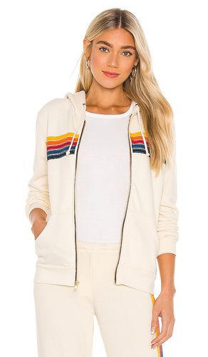 Sudadera 5 stripe en color ivory talla L en - Ivory. Talla L (también en M, S, XL) - Aviator Nation - Modalova