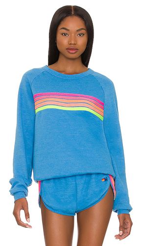 SWEATSHIRT MIT RUNDHALSAUSSCHNITT 5 STRIPE in . Size M, S, XS - Aviator Nation - Modalova