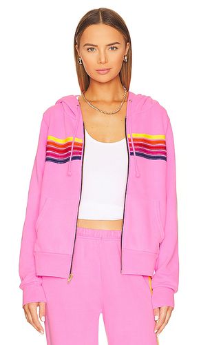 Sudadera 5 stripe en color rosado talla L en & - Pink. Talla L (también en M, S, XL) - Aviator Nation - Modalova