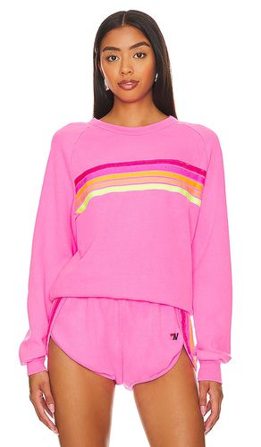 X Revolve 5 Stripe Crew Sweatshirt in . Taglia L, S, XL - Aviator Nation - Modalova