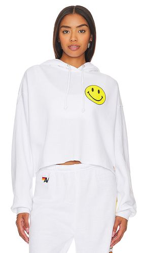 Smiley 2 relaxed cropped hoodie in color size M in - . Size M (also in S) - Aviator Nation - Modalova