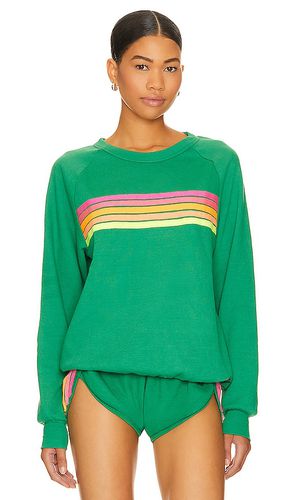 X REVOLVE 5 Stripe Crew Sweatshirt in . Taglia M, S, XL, XS - Aviator Nation - Modalova