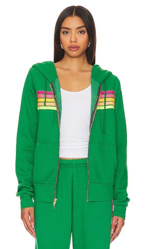 X revolve 5 stripe hoodie in color green size L in - Green. Size L (also in M, S, XL, XS) - Aviator Nation - Modalova