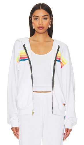 Sudadera 5 stripe en color blanco talla L en & - . Talla L (también en M, S, XS) - Aviator Nation - Modalova