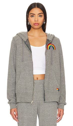 Rainbow Embroidery Zip Hoodie in . Size M, S, XS - Aviator Nation - Modalova