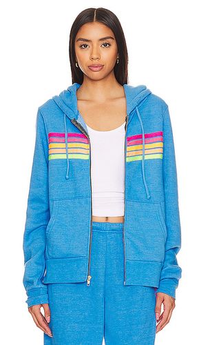 X revolve 5 stripe hoodie in color blue size M in - Blue. Size M (also in L, S, XL, XS) - Aviator Nation - Modalova