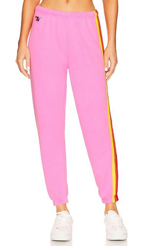 Pantalón deportivo 5 stripe en color rosado talla L en & - Pink. Talla L (también en M, S, XL - Aviator Nation - Modalova