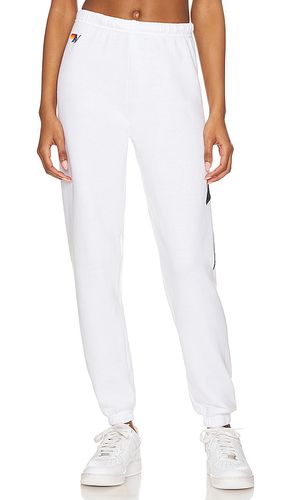 Pantalón deportivo bolt stitch en color blanco talla S en - White. Talla S (también en M, L, XL) - Aviator Nation - Modalova