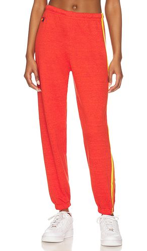 Pantalón deportivo 5 stripe en color mandarina talla S en & - . Talla S (también en M) - Aviator Nation - Modalova