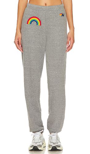 Rainbow embroidery sweatpant in color grey size S in - Grey. Size S (also in XL, XS) - Aviator Nation - Modalova