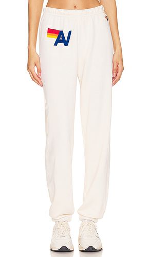 Pantalón deportivo logo en color ivory talla L en - Ivory. Talla L (también en M, S, XL, XS) - Aviator Nation - Modalova