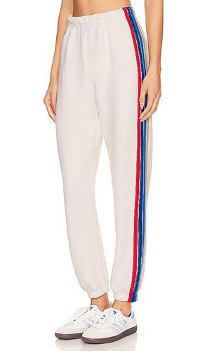Pantalón deportivo 5 stripe en color ivory talla M en & - Ivory. Talla M (también en L, S, XL, XS) - Aviator Nation - Modalova