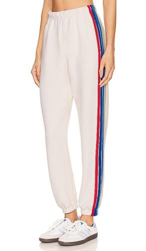 Pantalón deportivo 5 stripe en color ivory talla M en & - Ivory. Talla M (también en S, XS) - Aviator Nation - Modalova