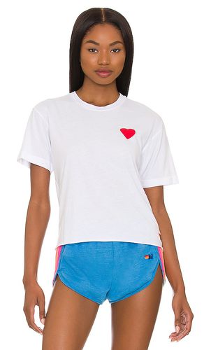 Camiseta heart embroidery en color talla L en - White. Talla L (también en S, XL) - Aviator Nation - Modalova