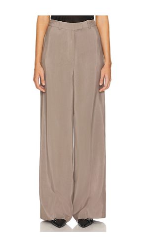 Pantalón con trabillas dolan en color taupe talla 32 en - Taupe. Talla 32 (también en 34, 36, 38) - ANINE BING - Modalova