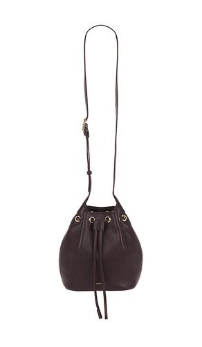 Bolsa mini bucket alana en color burgundy talla all en - Burgundy. Talla all - ANINE BING - Modalova