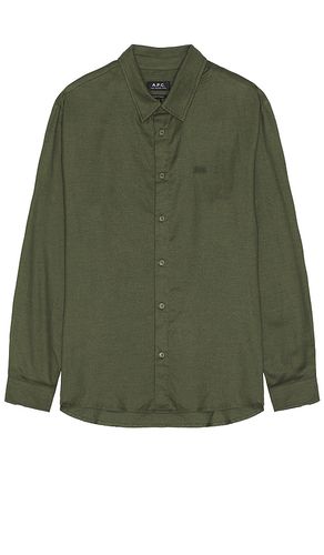 Camisa en color verde oliva talla L en - Olive. Talla L (también en S) - A.P.C. - Modalova
